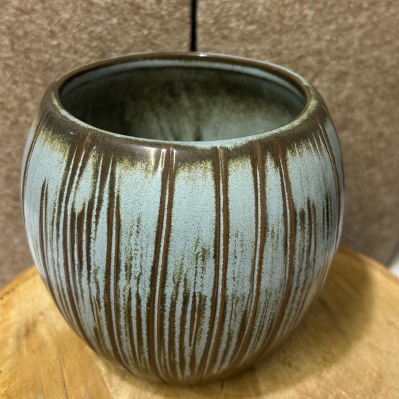 Vintage “Frankoma” T7 Tiki Coconut Mug-Turquoise/Blue/Brown color-Ceramic - Picture 2 of 7